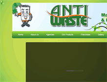 Tablet Screenshot of antiwaste.co.za